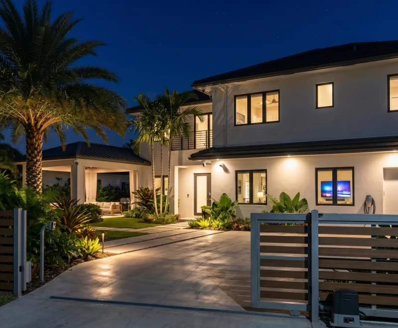 Smart home and low-voltage system in a South Florida luxury home by B-GELEC